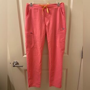 Figs XS Neon Pink Yola Scrub Pants